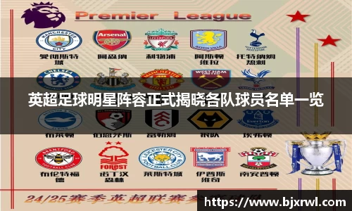 英超足球明星阵容正式揭晓各队球员名单一览